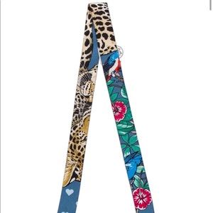 NWT HERMES Twilly Doll Jungle Love Love Twilly Scarf 100% silk Multicolore